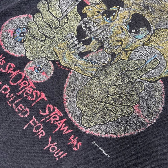 Vintage Metallica T Shirt 1988 Vertigo - Picture 4 of 4